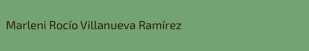 Marleni Rocío Villanueva Ramírez